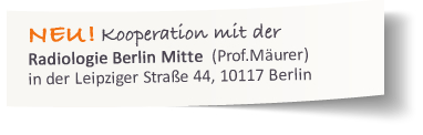 Neue Kooperation mit Radiologie Berlin-Mitte